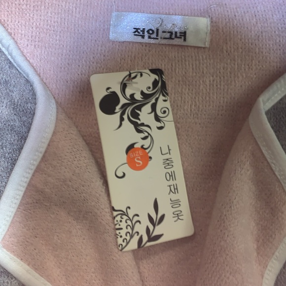 Grey/Pink cardigan small - Picture 2 of 9